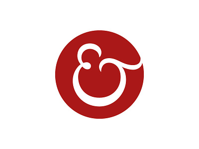 Efficient Technology Brandmark ampersand circle custom logo servicenow tech typography