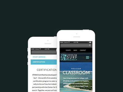 Center for Surf Research Mobile mobile research responsive web design san diego sdsu surf surfing web design wordpress