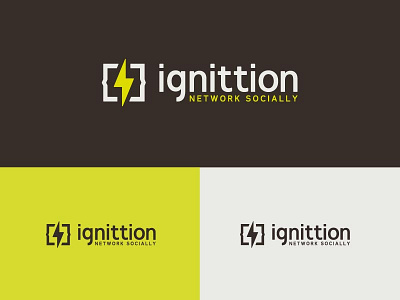 Final Ignittion Logo branding code identity labs logo san diego social yellow