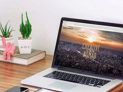 Creative Nomad creative design mockup photography portfolio responsive video web