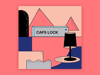 Caps Lock Day capslock color design icon illustration millenial pink vector vector artwork vector background web web design