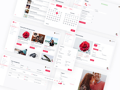 Gift managment app #2 app design event gift managment ui ui elements ux web