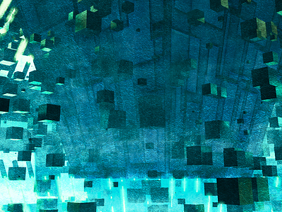 Daily02 - Cubes and SciFi blue c4d cinema4d cube cubes mograph motion design motion graphics scifi x particles xparticles