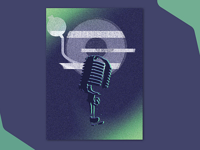 Purple mic music design graphic deisgn music photoshop poster poster design purple singing