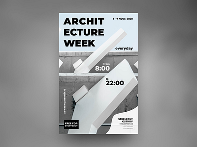 Poster for ARCHITECTURE WEEK in Prague