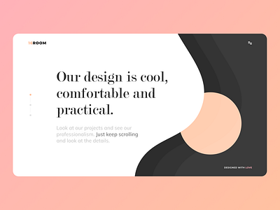 16ROOM website design clean design flat minimalistic typography ui ux