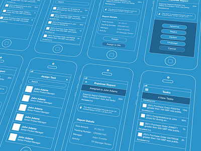 iOS Mobile App Wireframes