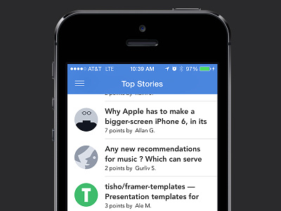 Designer News: iOS 7