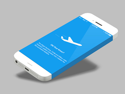 Mobile Expenses Loading Screen clean expenses flight ios ios7 iphone loading minimalist mobile sketch ui