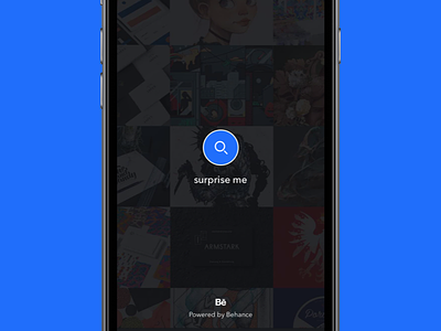 Design Hunt 2.0 - Behance app behance design ios mobile sketch surprise ux