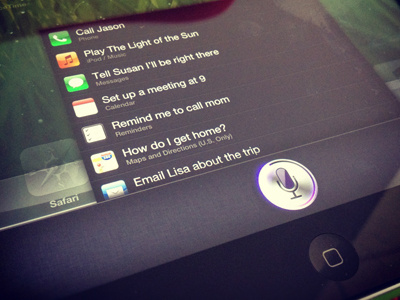 Siri for iPad Mockup apple design ios ios6 ipad mobile mockup siri