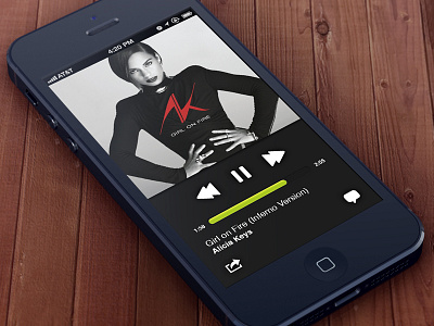 iOS Music Player UI design ios iphone mobile music ui ux