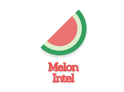 MelonIntel app brand branding design fruit graphic design icon logo melon vector