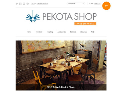 Pekota Shop Home branding design shopify store ux web webshop