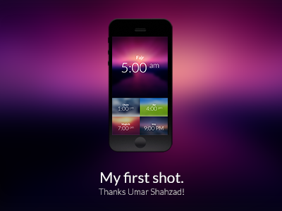 Beautiful Prayer App app design iphone islam mobile muslim prayer