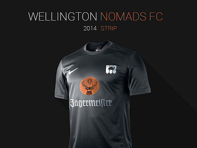 Wellington Nomads FC football jagermeister kit nike nz strip wellington