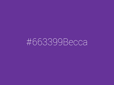 #663399Becca 663399becca