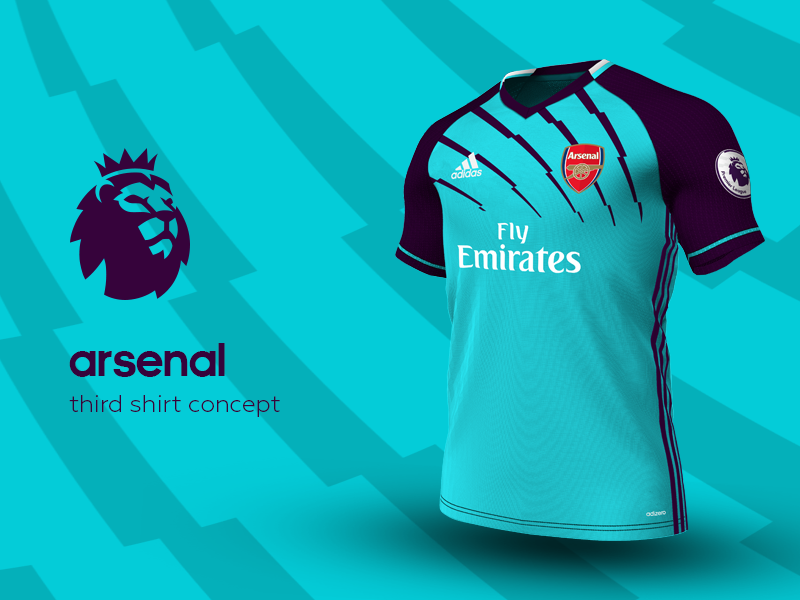 Arsenal Third Shirt by adidas by Daniel Watts on Dribbble