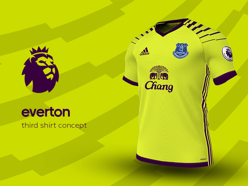 Everton Third Shirt by adidas by Daniel Watts on Dribbble
