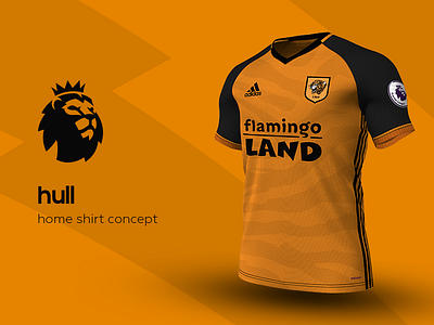 Hull Home Shirt by adidas adidas football hull jersey kit premier league soccer