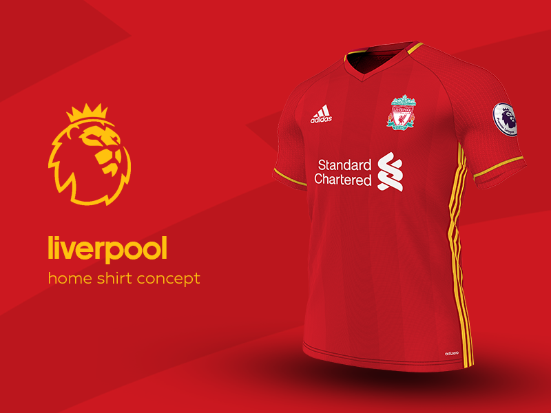 Liverpool Home Shirt by adidas by Daniel Watts on Dribbble
