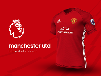 Manchester Utd Home Shirt by adidas adidas football jersey kit man utd manchester manchester united premier league soccer