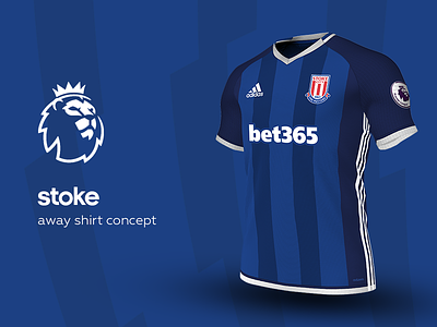 Stoke Away Shirt by adidas adidas football jersey kit premier league soccer stoke