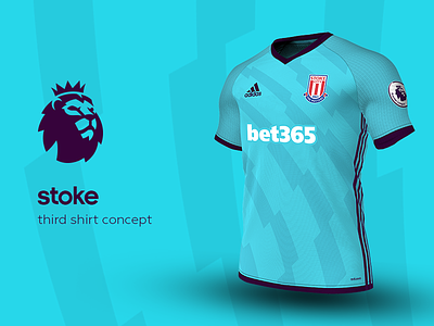 Stoke Third Shirt by adidas adidas football jersey kit premier league soccer stoke