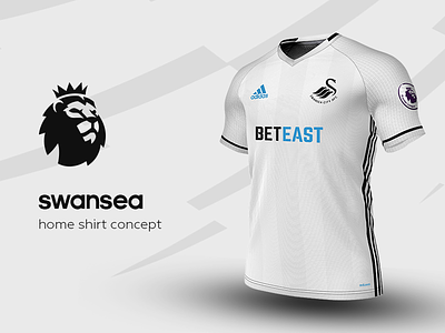 Swansea Home Shirt by adidas adidas football jersey kit premier league soccer swansea