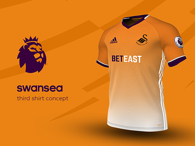 Swansea Third Shirt by adidas adidas football jersey kit premier league soccer swansea