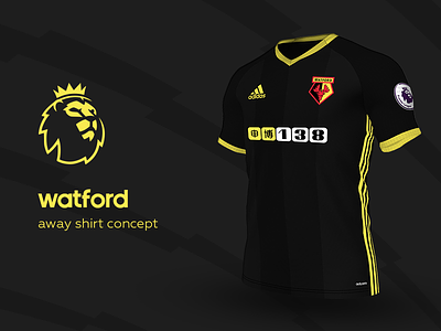 Watford Away Shirt by adidas adidas football jersey kit premier league soccer watford