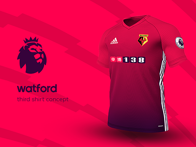 Watford Third Shirt by adidas adidas football jersey kit premier league soccer watford