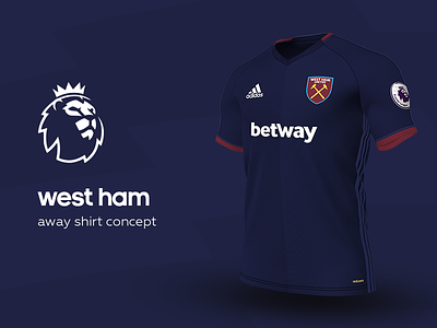 West Ham Away Shirt by adidas adidas football jersey kit premier league soccer west ham