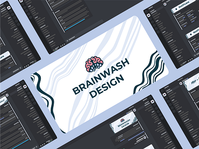 Brainwash Branding behance brain brainwash branding brandingdesigner community discord logo logodesign logos presentation romania vector