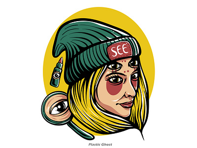 I can see you apparel design artwork beauty cartoon design for sale fashion girl illustration merch merchband metal tshirt design