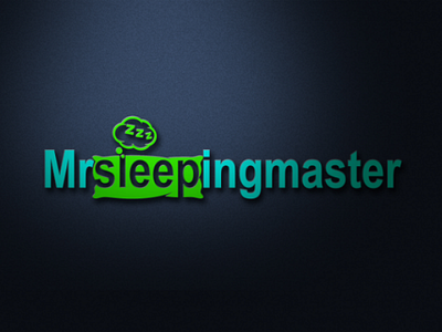 Mr sleeping master logo design logo vector illustrator