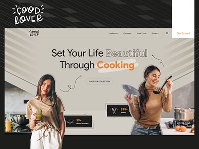 Food Cooking Landing Page