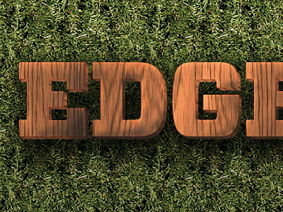 Edge Summer 2011 Promotion 3d edge garden grass logo promotion real summer texture wood