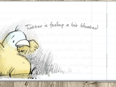 Poor Twitter is feeling a bit bloated book experiment font pages paper sketch texture twitter type wood