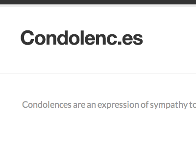 Condolenc.es