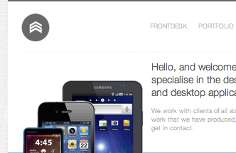 Company Portfolio android apps device edge helvetica interfaces iphone logo mobile portfolio tablets texture ui website