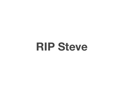 RIP Steve apple steve