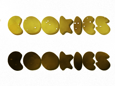 Cookies baked cookies texture typography