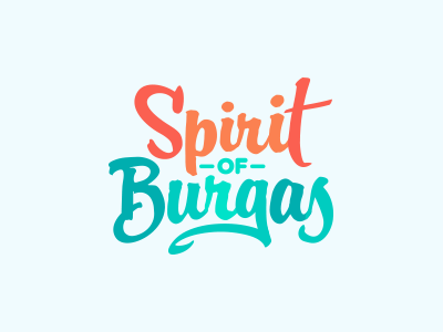 Spirit of Burgas burgas calligraphy festival logo music sea sound spirit sun type typo waves