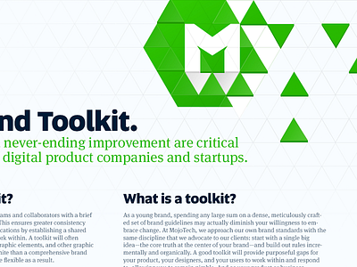 Mojotech Branding page illistration brand design ivan logo manolov mojo mojotech tech toolkit