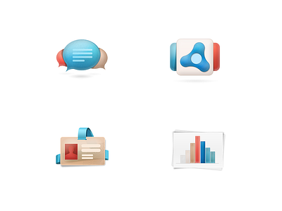 High polish icons blue helpdesk icons polish red sea