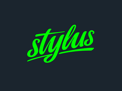 Stylus css custom hand lettering stylus typo typography written