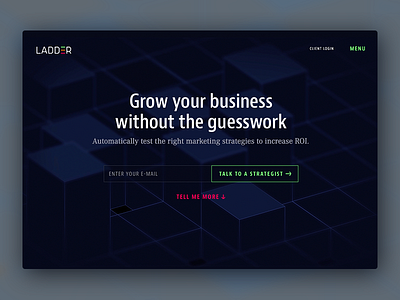 Ladder Digital design digital interactive ladder landing marketing website