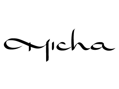 Micha calligraphy design gothic ivan logo manolov micha michaela mihaela