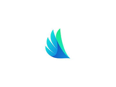 Bird bird concept design freedom gradient logo wing